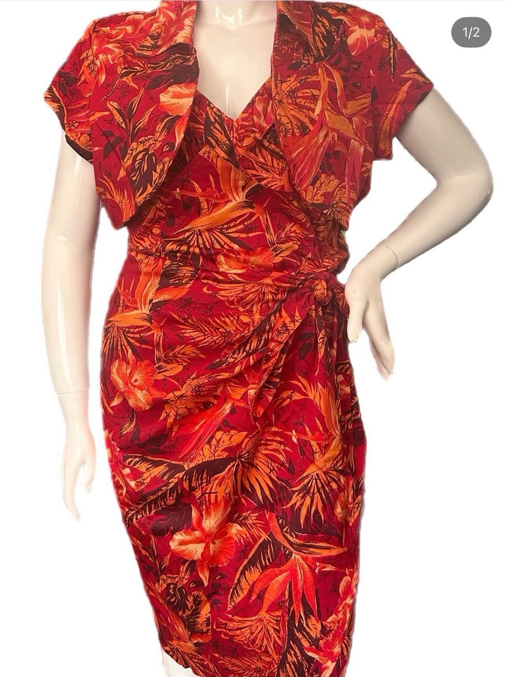 Deadly Dames Malibu Tiki Dress 3X - Picture 3 of 3